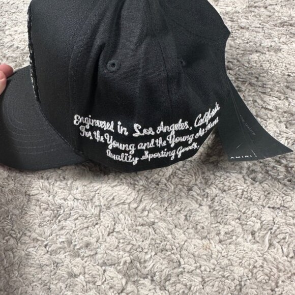 NWT AMIRI MA Logo Trucker Hat Black - Picture 2 of 4